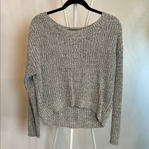 BDG Off-the-Shoulder Gray Sweater